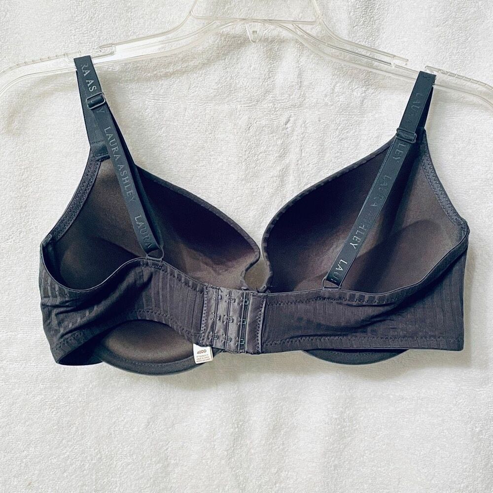 NWT 3 Laura Ashley 42D Comfort Push Up Soft Floral Cream Grey Underwire Bras - Picture 8 of 16